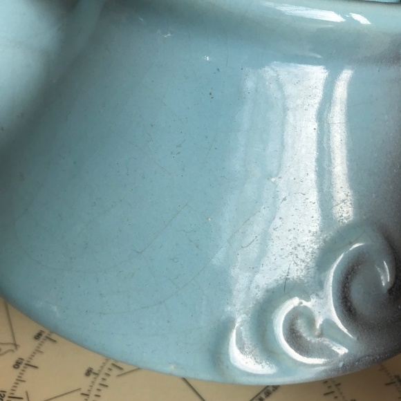 Vintage Beauce Blue Wave Teapot Set - Picture 5 of 10